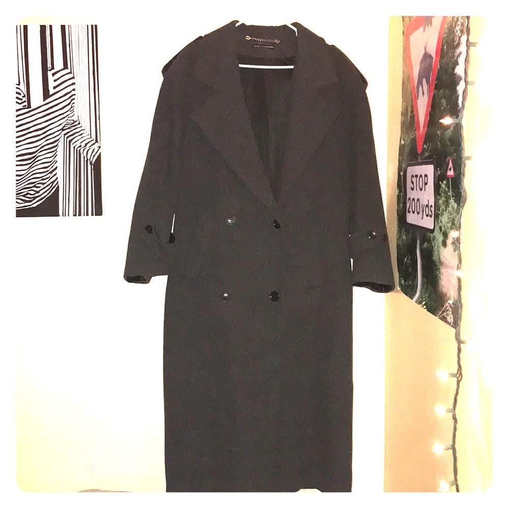 Vintage Oversized Women's Wool Trench